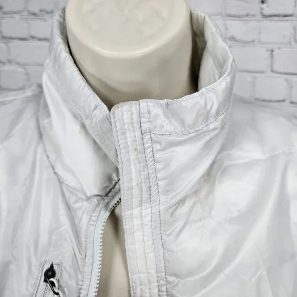 The North Face White Thermoball Eco Lightweight Insulated Full Zip Vest Small - Picture 6 of 16